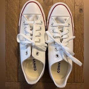 Converse All Stars low top white sneakers